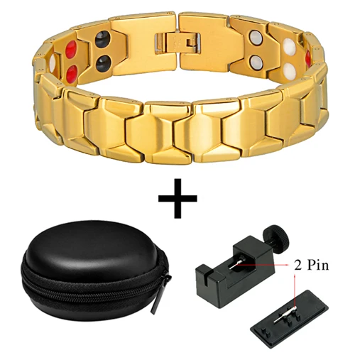 Маленькая лягушка энергии магнитные браслеты для здоровья браслеты золото спорт футбол дизайн для человека Шарм баланс браслеты 10239 - Окраска металла: 10238 Set