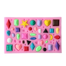 Jewel Gemstones Fondant Cake Molds