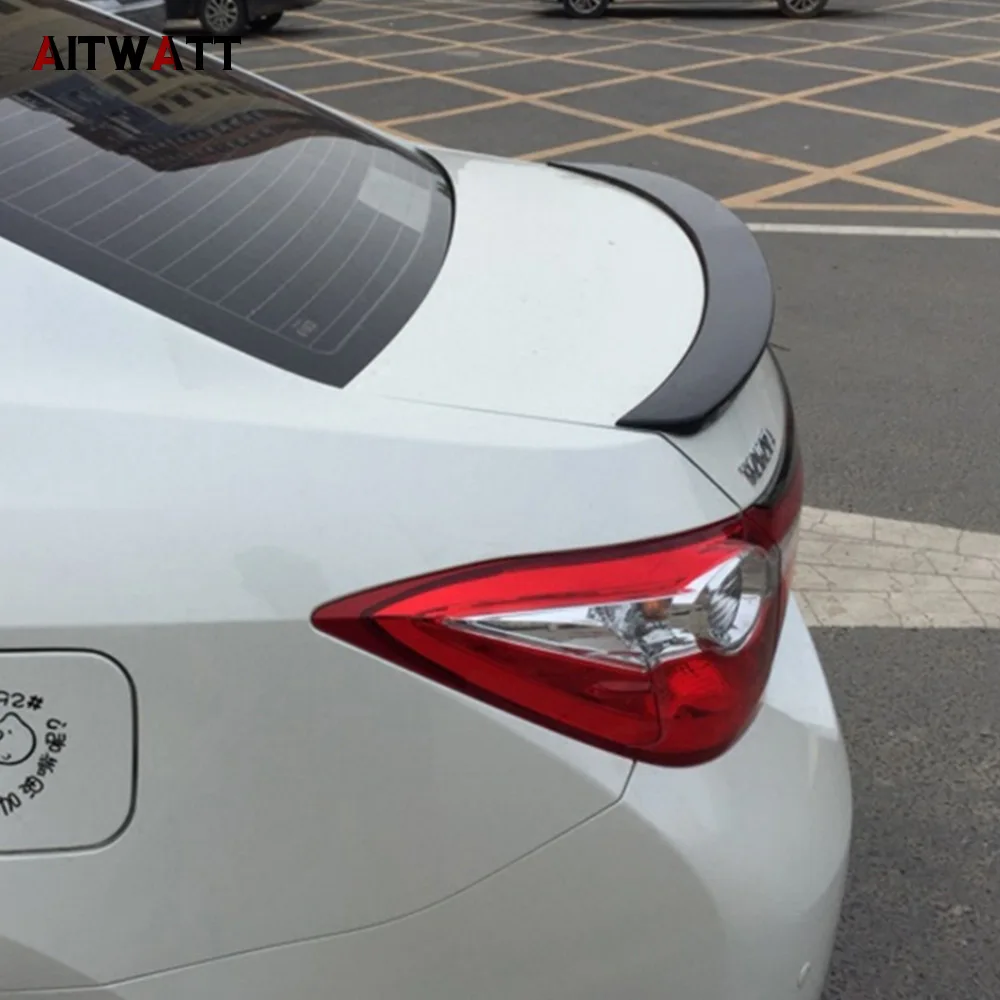 

ABS Plastic Unpainted Primer Color Spoiler Rear Trunk Boot Lip Wing Roof Spoiler For Toyota Corolla 2014 2015 2016 2017 2018
