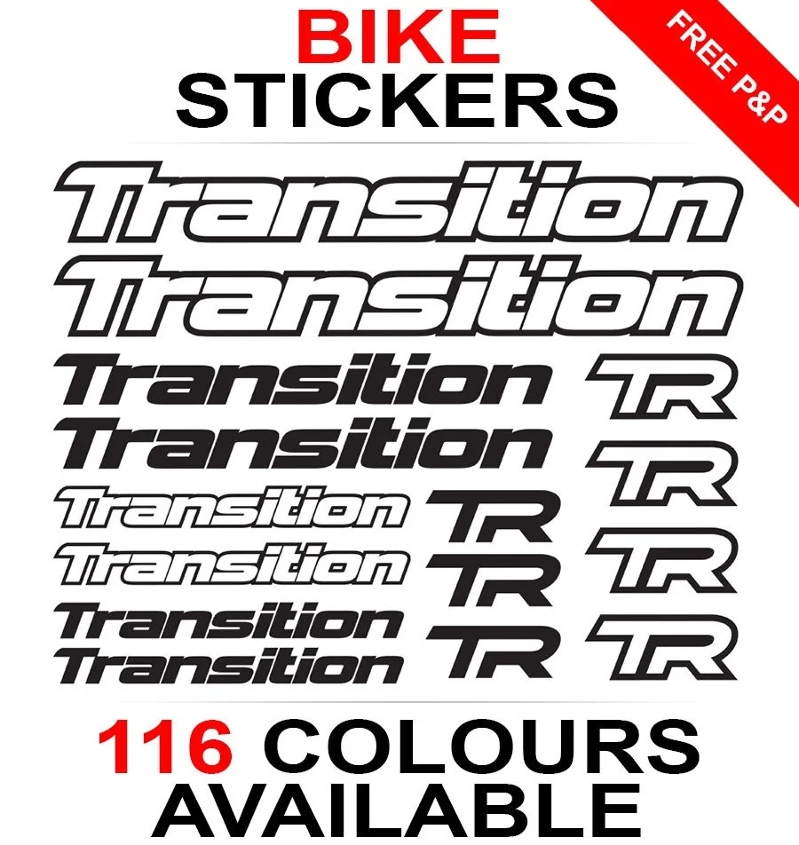 We The People Vinyl Decals Stickers Sheet Bike Frame Cycle Cycling Bicycle Mtb