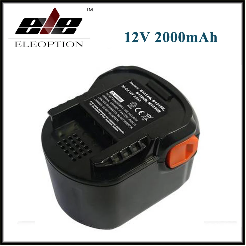 Аккумулятор для электроинструмента AEG 12VB 12 в 2000 мАч 2 0 Ач Ni CD B1214G B1215R B1220R M1230R BS12G BS12X