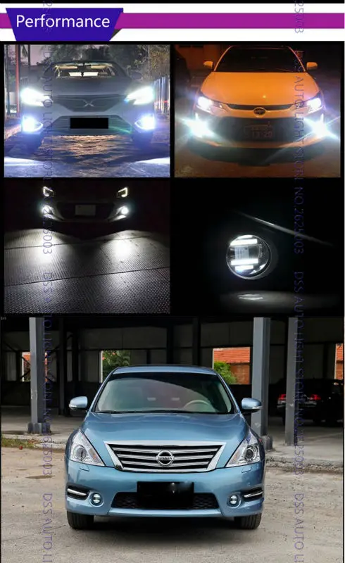 for Nissan Round Yellow White Auto Car Trucks DRL Daytime Fog Light For X-trail TIIDA hatch-back  TIIDA Sedan Murano Livina X-GEAR Sylphy Quest (12)