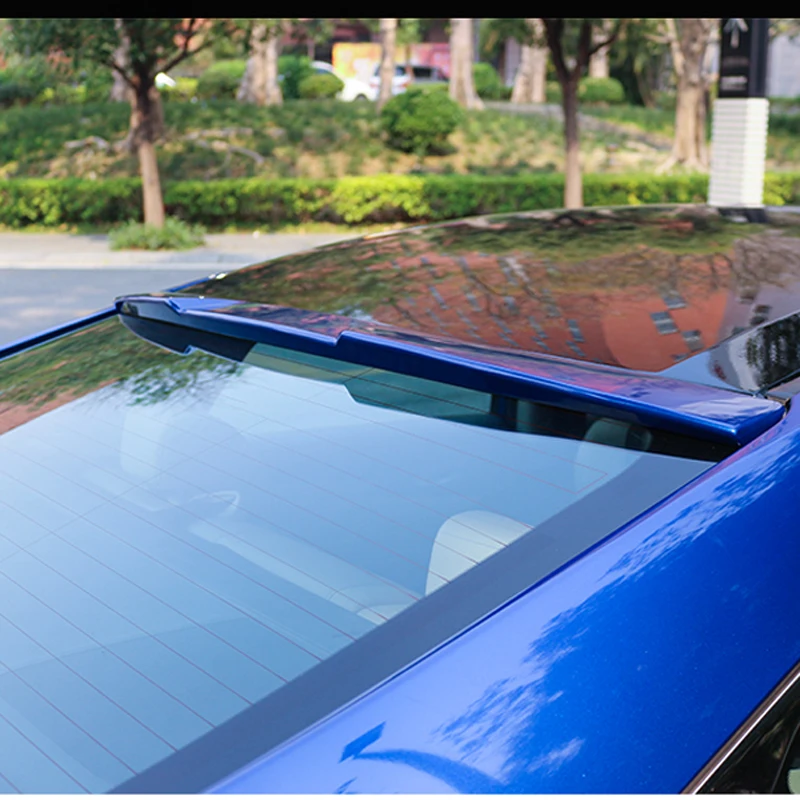 

ABS Plastic Unpainted Primer Color Tail Wing Fit For Honda Civic Rear Trunk Roof Spoiler 2016-2017 Auto Decorated
