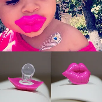 

1pc Lip Nipple Funny Dummy Baby Pacifier Care Soother Joke Prank Toddler Orthodontic Nipples Baby Teether Care