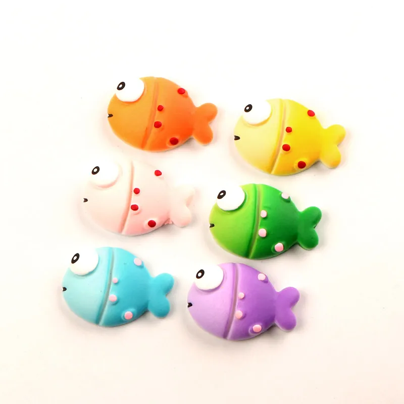 

20Pcs Mixed Turbot Fish Resin Decoration Crafts Flatback Cabochon Embellishments For Scrapbooking Diy Accessories