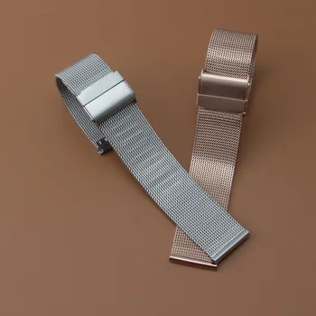 

14mm 16mm 18mm 20mm Milanese shark mesh metal watchband bracelet new 2017 for DW Watch Strap rose gold Stainless Steel Bracelet