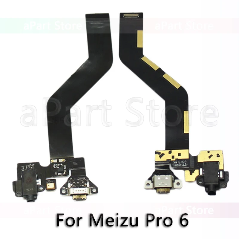 Usb зарядный порт зарядное устройство док-станция гибкий кабель для Meizu MX2 MX3 MX4 MX6 MX5 MX6 MX Pro 4 5 6 оригинальные запчасти к телефонам - Цвет: Pro 6