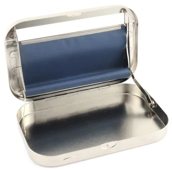 

New 110mm Metal Automatic Cigarette Tobacco Smoking Rolling Machine Roller Box Creative Design Case Tin
