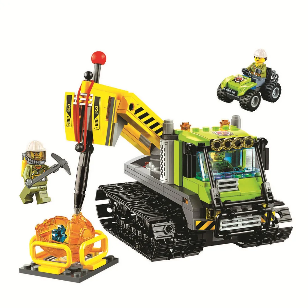 

BELA City Explorers Volcano Crawler Building Blocks Sets Bricks Kids Model Kids Toys Marvel Compatible Legoe