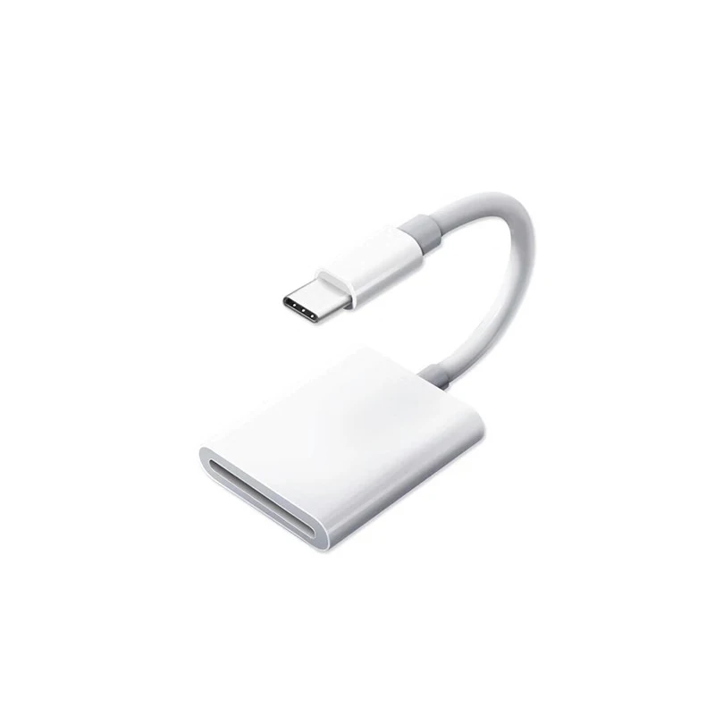 Адаптер для Тип-c SD/TF устройство чтения карт памяти кардридер usb SD для huawei P30 P20 Коврики 20 pro Nova 4 Galaxy S10 S9 электронные tarjetas - Цвет: White