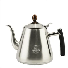 1.2L 304 нержавеющая сталь высокого качества плоский чайник кофе капельного чайник индукционная плита чайник для воды горячая вода для бариста