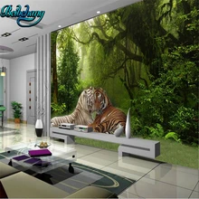 Beibehang большой заказ росписи обоев Украшенные Лес Тигр джунгли гостиная диван фон стены