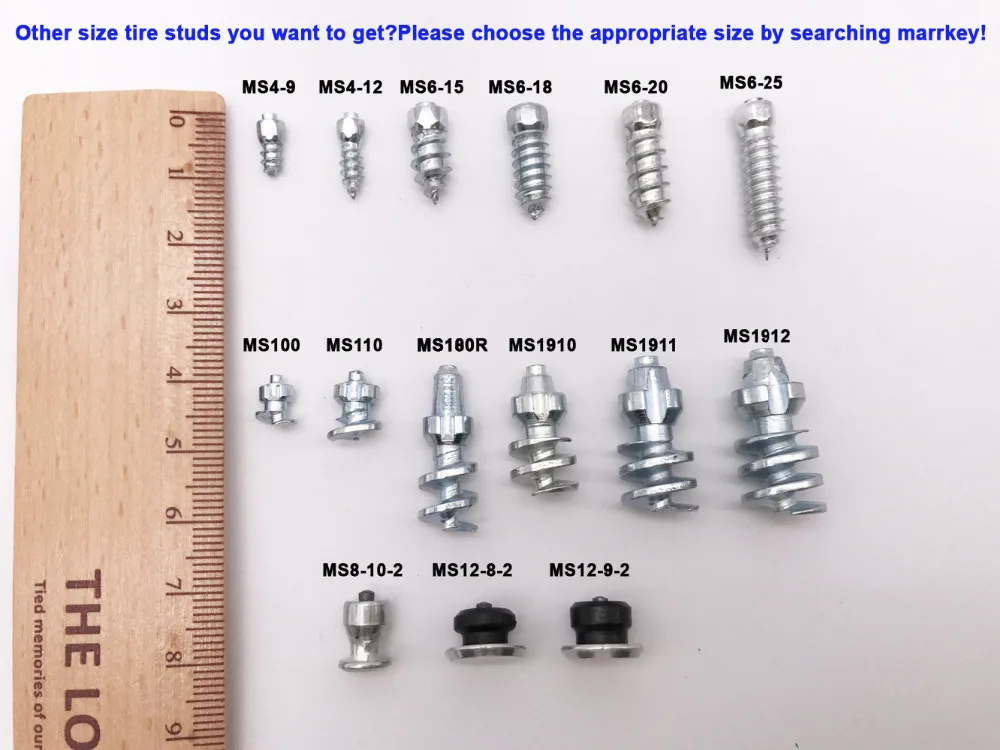 Marrkey 100 шт. MS100 6*8,5 мм шины шпильки/винт в Шипы/шипы для шин/Ice Spickes для шин/шипы шины велосипед/обувь/ботинки
