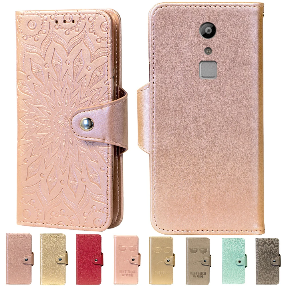 

Embossing Stand Flip PU Leather wallet Case Cover For Sharp Aquos Z2 Phone cases