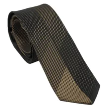 Coachella Галстуки коричневые пледы в полоску панель дизайн шейный платок из микрофибры тощий галстук 6 см