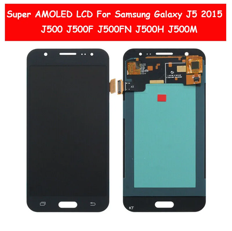 

Super AMOLED LCD Display For Samsung Galaxy J5 2015 J500 J500F J500FN J500H J500M LCD Screen Touch Digitizer Assembly