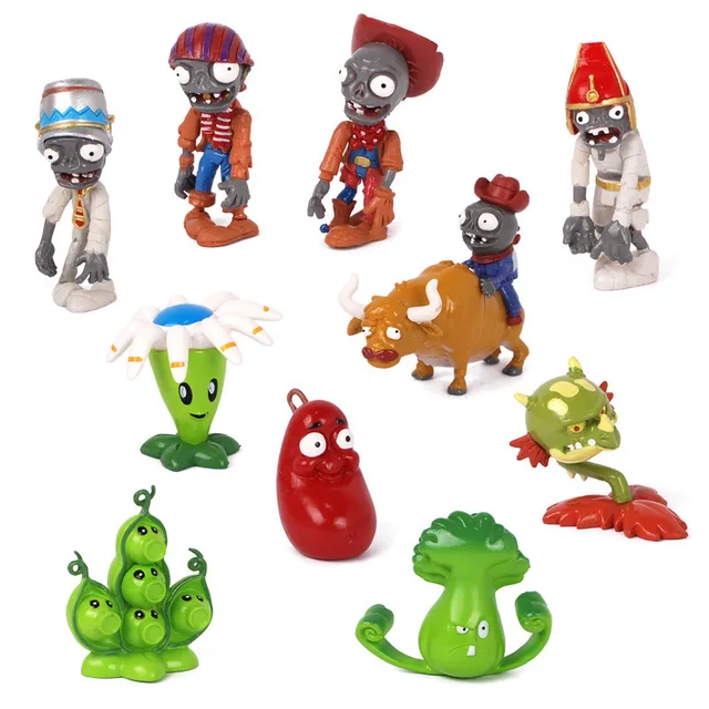Plants Vs Zombies Set Toys PVZ Collection Dolls Plants Zombies PVC