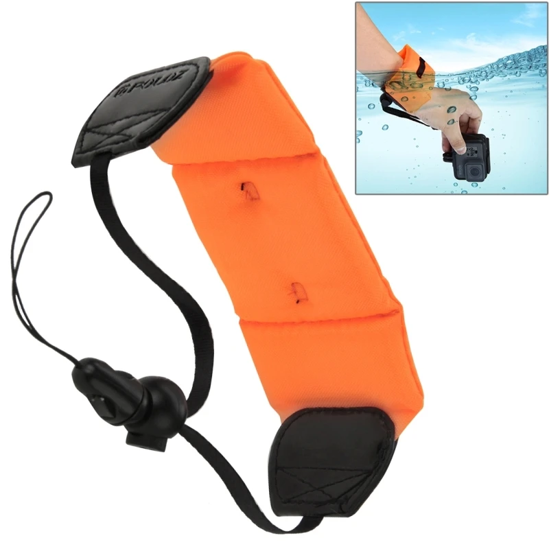PULUZ Underwater Photography Floating Bobber Wrist Strap for GoPro HERO10 Black/ HERO9 Black/HERO8 HERO7 /6 /5 / Insta360 |