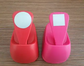 

2pcs(2.5cm) circle and square shape craft punch set Punch Craft Scrapbooking school Paper Puncher eva hole punch free shipping