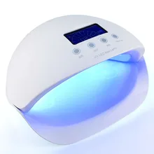 Atualizado lâmpada prego 50 W Lâmpada UV 90 60 30 S S S de detecção Automática do Temporizador Senhora ferramentas Da Arte do Prego CONDUZIU a lâmpada da arte do prego Para Manicure Gel Polonês(China)