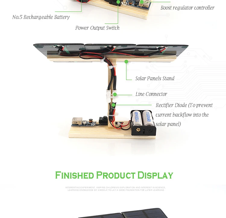 DIY мини солнечная электростанция развивающие игрушки физическая наука эксперимент комплект детский подарок на день рождения с функцией зарядки