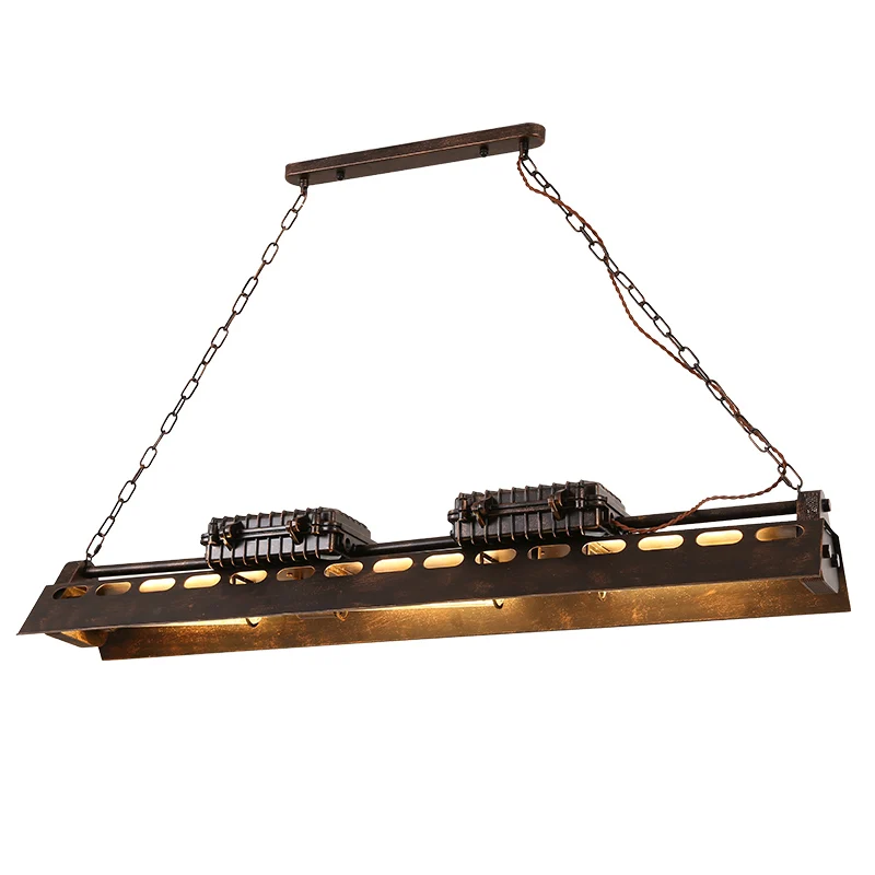 

Creative personality loft retro retro industrial style billiards room Internet cafe office bar long decorative chandelier
