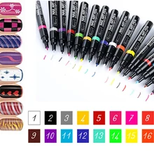 7 мл карамельный цвет нетоксичный лак для ногтей доттер для гель-лака аксессуары для ногтей пунктирная ручка для ногтей 16 цветов выбор