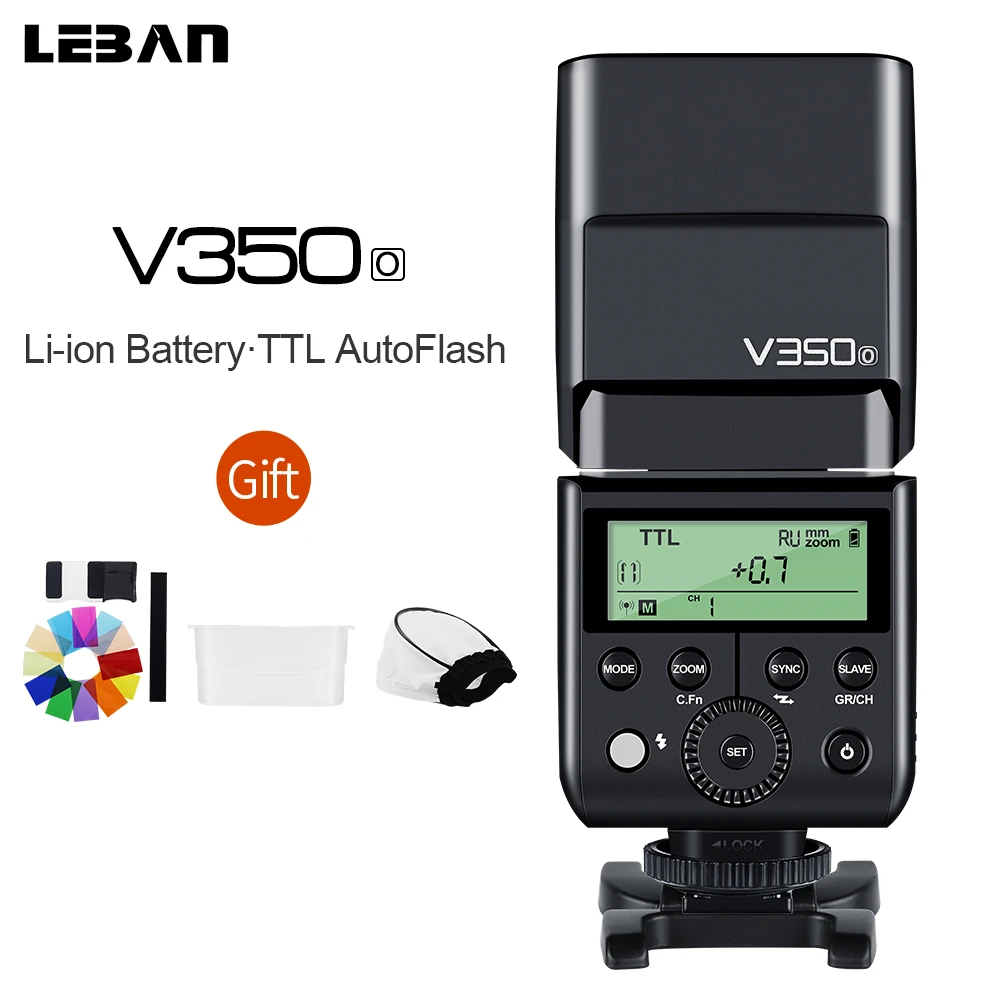 Godox V350O TTL HSS 1/8000s 2 4G X система со встроенным литий ионным аккумулятором Speedlite Flash для