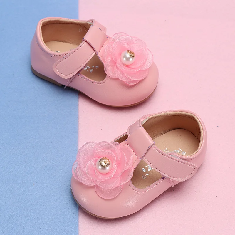 COZULMA Baby Girls Princess Lace Rose Shoes Toddler Party Anti slip ...