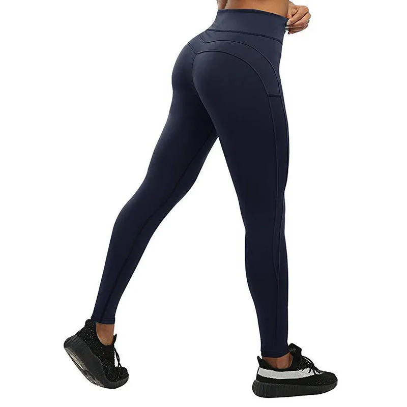 

Oyoo Solid Booty Up Sports Legging Women's Compression Thigts M Line Butt Lift Workout Leggings Hip Push Up Stretch Yoga Pants