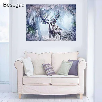 

Besegad 500 Pieces Wood Elk Jigsaw Puzzle Toy Set For Kids Development Education Toy Develop Patience Focus Children Puzzle Gift