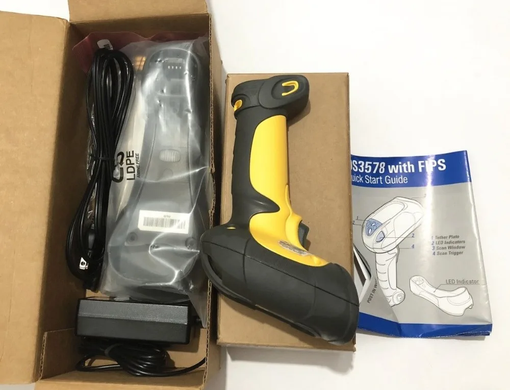 

For Symbol LS3578-FZ20005WR Cordless Barcode Scanner 1D Fuzzy Logic - NEW OPEN BOX