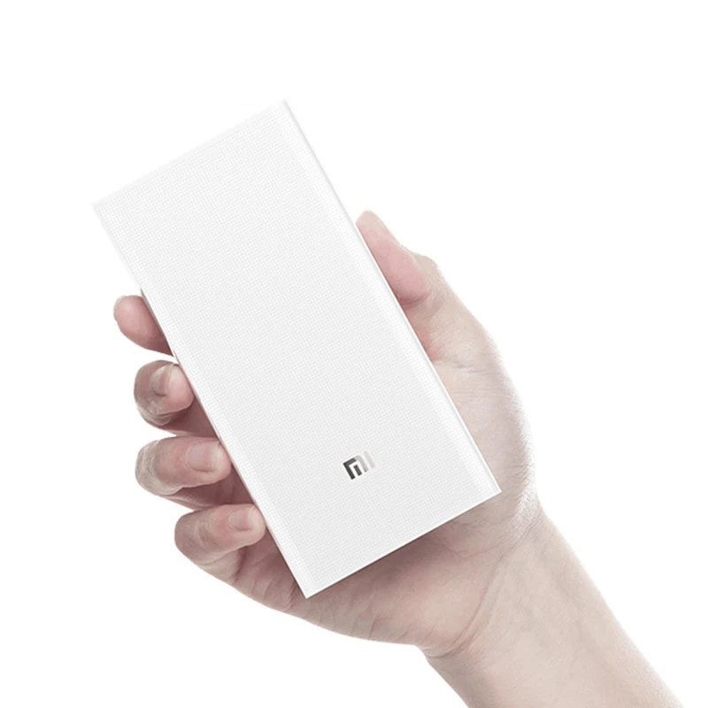 Xiaomi power Bank 2 20000 мАч портативное зарядное устройство для iPhone Xiaomi Внешняя батарея Поддержка Dual USB QC power Bank - Цвет: 20000mAh