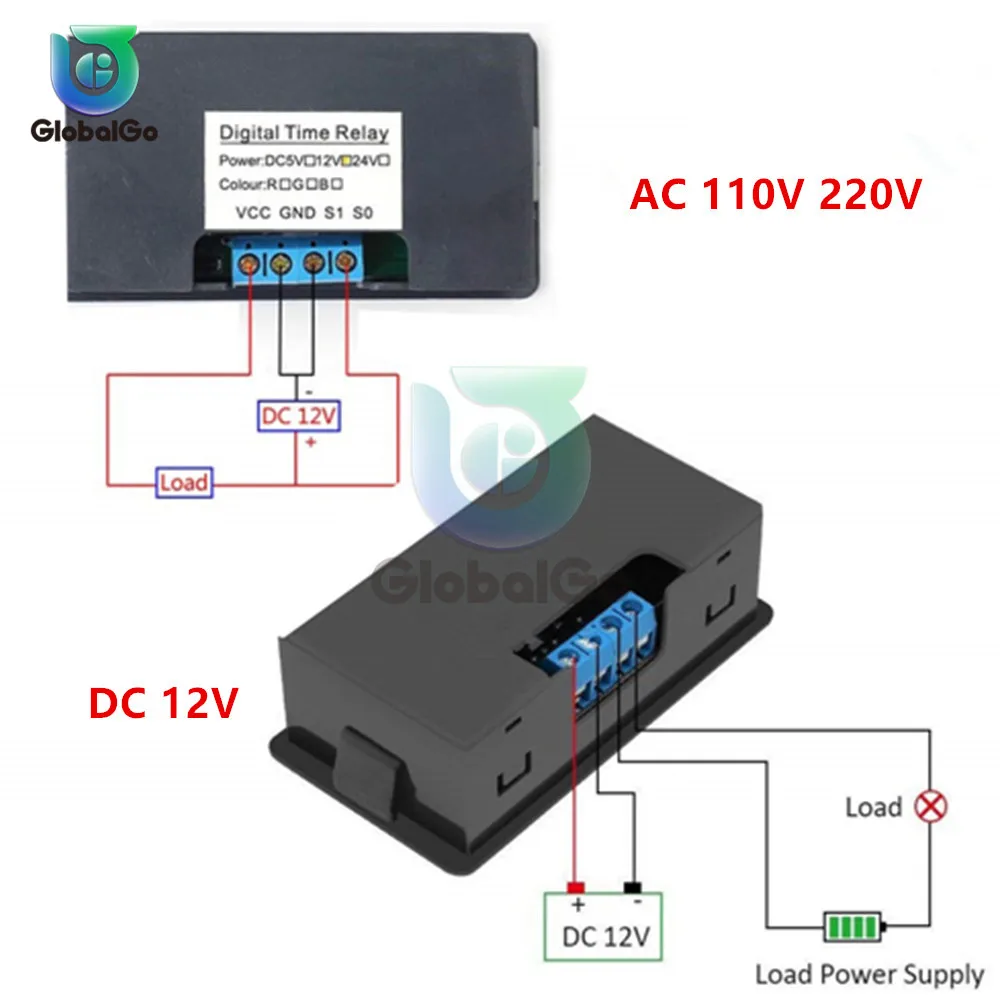 Programmable Microcomputer time controller DC12V/24V AC110V/220V Digital  Timer Delay Switch Control Module On/Off Switch - AliExpress