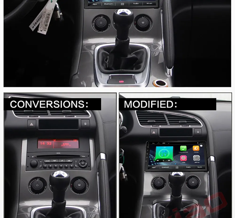 Top for Peugeot 3008 Car 2 din radio android OS GPS Navi 4 Core 9" Car Android Multimedia 2din car dvd player 4