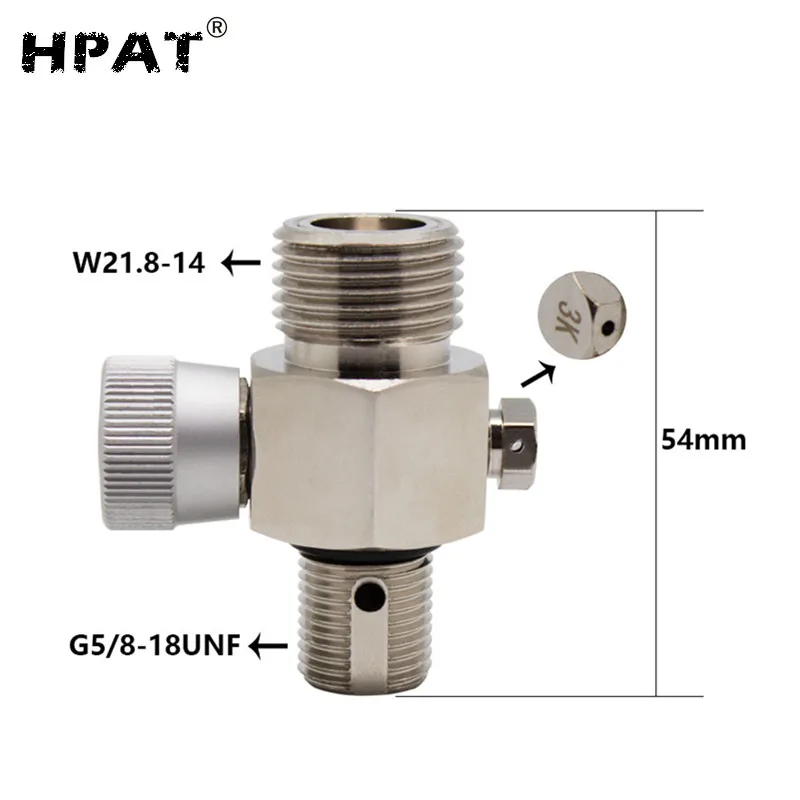 SPUNKY New Electroplated On/Off Valve for C02 Paintball Tanksin