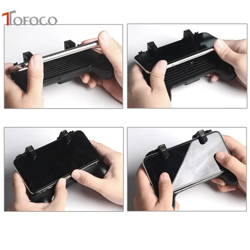 Mobile Game Controller Cooling Pubg Controller Gamepad Pubg Mobile Trigger L1R1 Shooter Joystick Holder with 2000MAH Power Bank