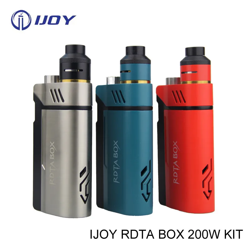 

Original IJOY RDTA BOX 200W Kit with 12.8ml tank IJOY IMC Interchangeable building deck system OLED Screen iJoy E-Cig RDTA Kit