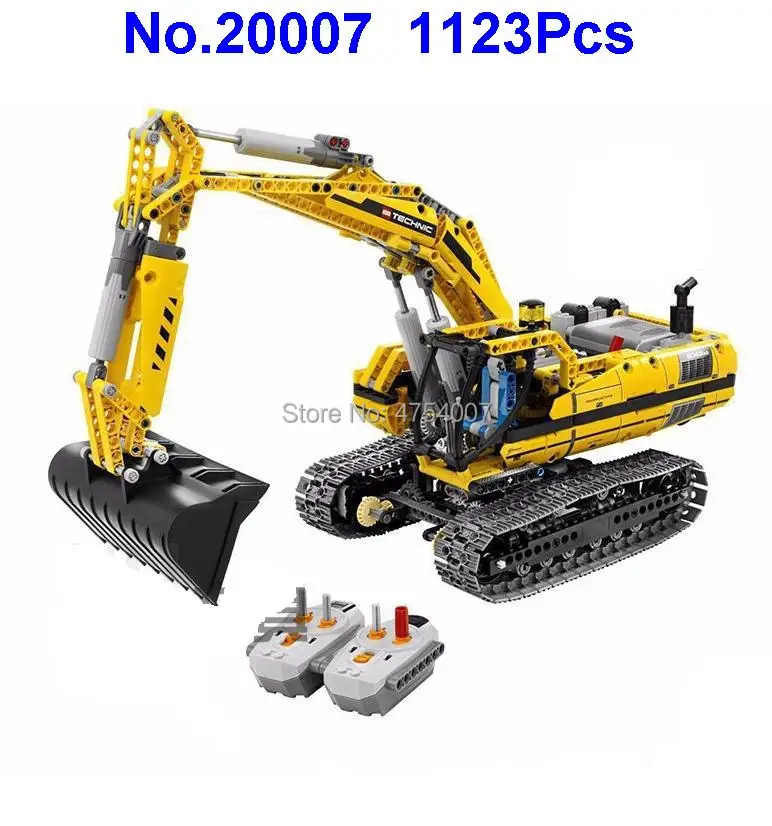 

1123pcs technic series excavator remote control rc electric building blocks 8043 Toy