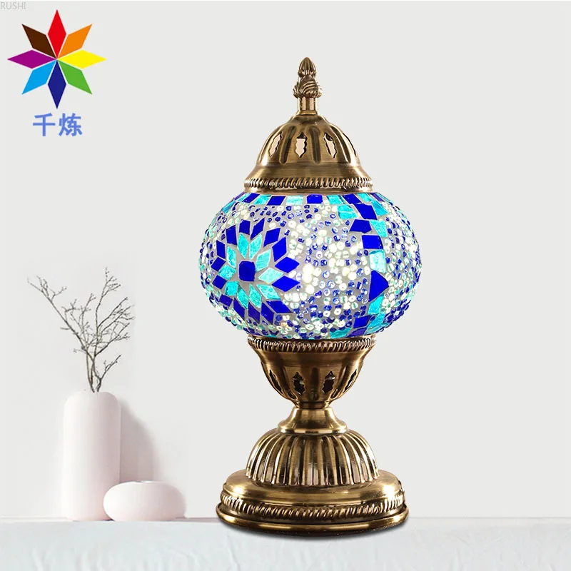 ليلة مصباح الفردية الإبداع السرير ضوء grogshophouse والمنزل اليدوى الزجاج تزيين الجدول مصباح منضدة مصباح