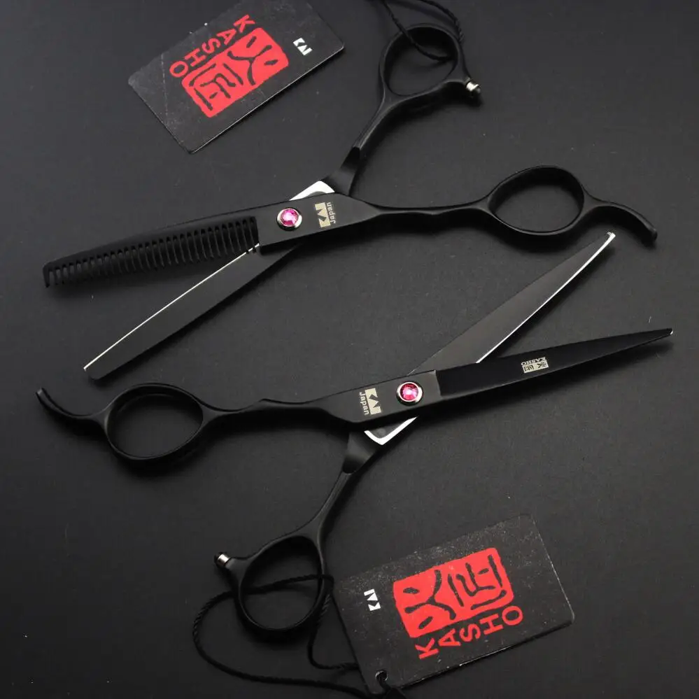 Professional hairdressing scissor left hand 6.0 Inch left handed barber