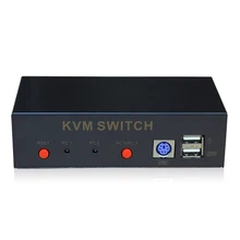 HighTek HK-2T1VKU 2 ports KVM switcher 2 VGA in 1 VGA out kvm switch box