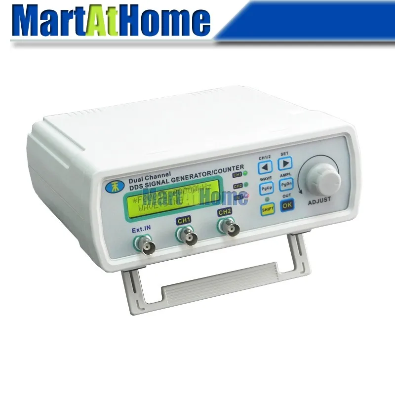 

10PCS/lot 12MHz Dual-channel LCD Arbitrary Waveform Sine/Square Wave DDS Signal Generator with Sweep & Frequency Meter #BV304 CF