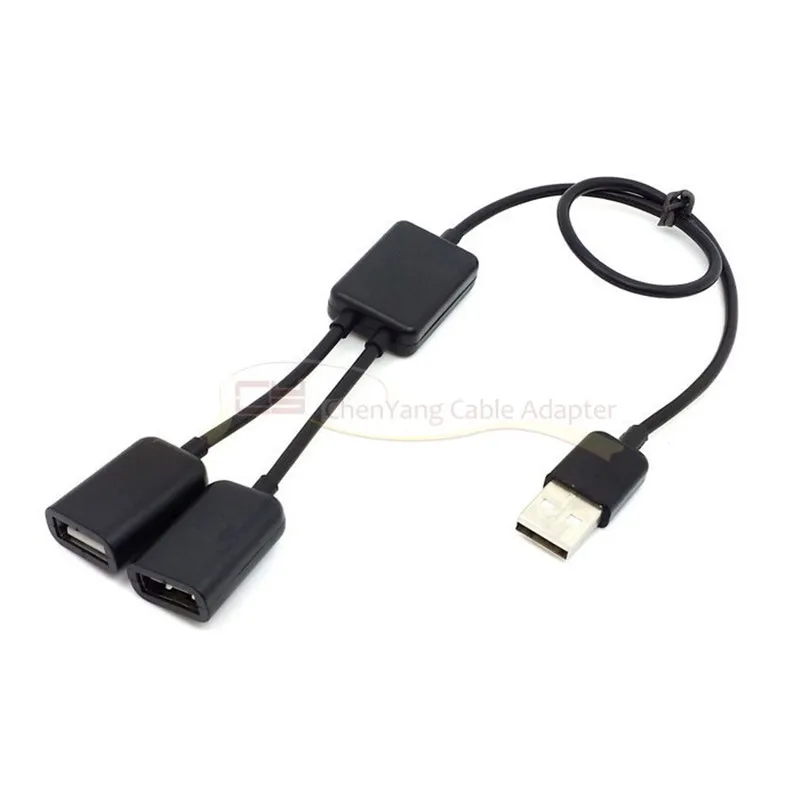 

Desktop notebook conputer HUB USB one minute two connected keyboard mouse connection line 1 usb mata to 2 usb cy