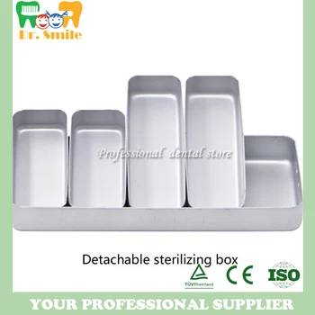 

Dental Sterilization Box Detachable Aluminum alloy Dental Cassette Disinfection Rack Tray Box Dentistry Material Dentist Tool