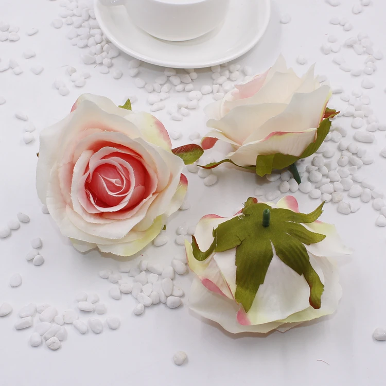 5 шт., 8 см, шелковые искусственные розы для скрапбукинга, для украшения свадебной вечеринки, сделай сам, венок, домашнее ремесло, цветок, праздничные принадлежности