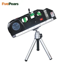 Лазерный уровень Горизонт Вертикальная мера 8 футов выравниватель стандартный и метрический линейка многоцелевой измерительный уровень Лазерный черный с подарком