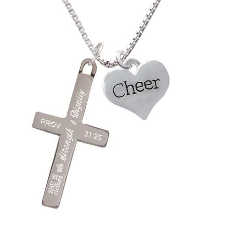 Cheer Heart - Strength and Dignity - Cross Necklace (1)