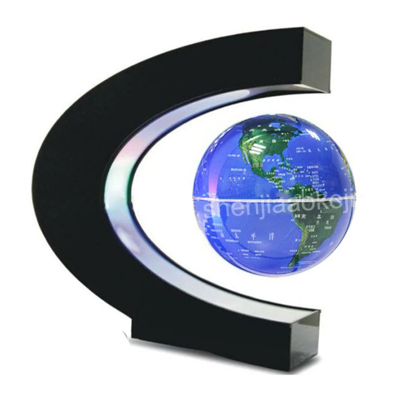 

1pc School supplies Magnetic levitation globe Magnetic Floating Globe World Map teaching resources home Office Desk Decoration