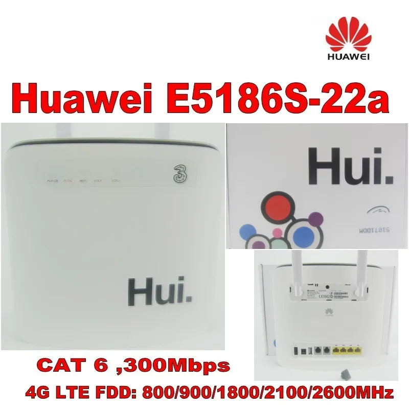 Разблокированный huawei E5186 Cat6 300 Мбит/с E5186s-22a LTE 4g беспроводной маршрутизатор 4g FDD TDD cpe беспроводной маршрутизатор